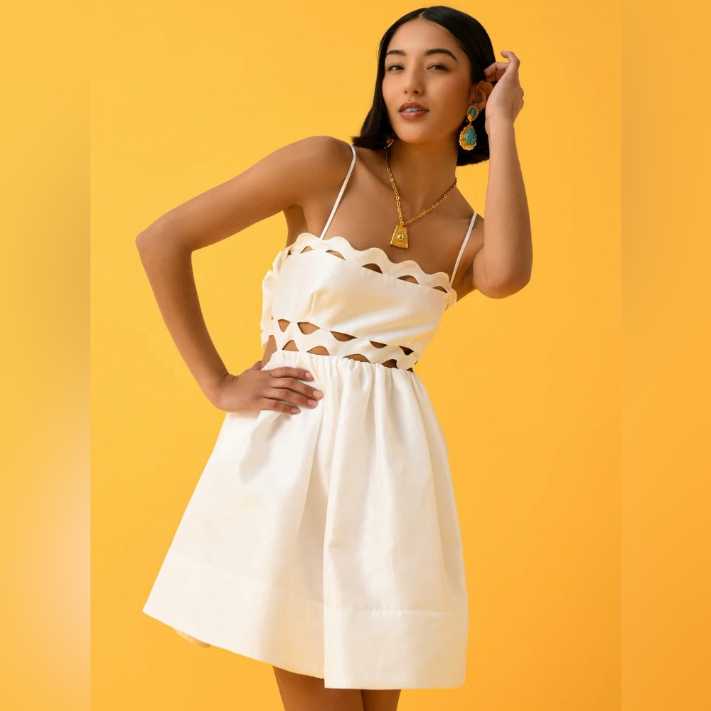 Clea Kalina White Mini Dress